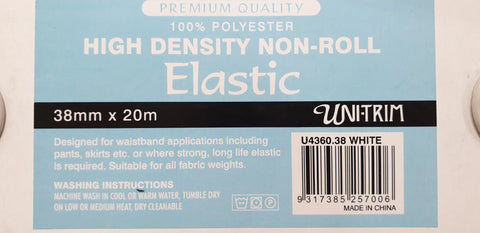 Elastic High Density Non Roll 38mm