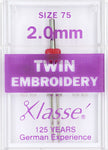 Klasse Twin Embroidery Machine Needles 2mm