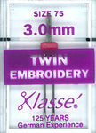 Klasse Twin Embroidery Machine Needles 3mm